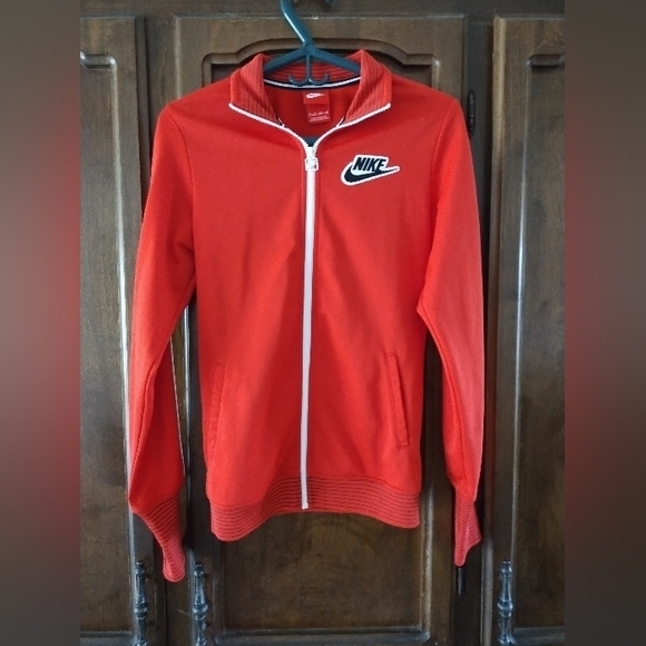 Nike Big Logo Men’s‎ Full Zip Red Track Jacket Size XS Excellent Condition! - Picture 1 of 3